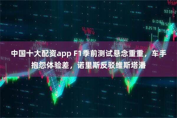 中国十大配资app F1季前测试悬念重重，车手抱怨体验差，诺里斯反驳维斯塔潘